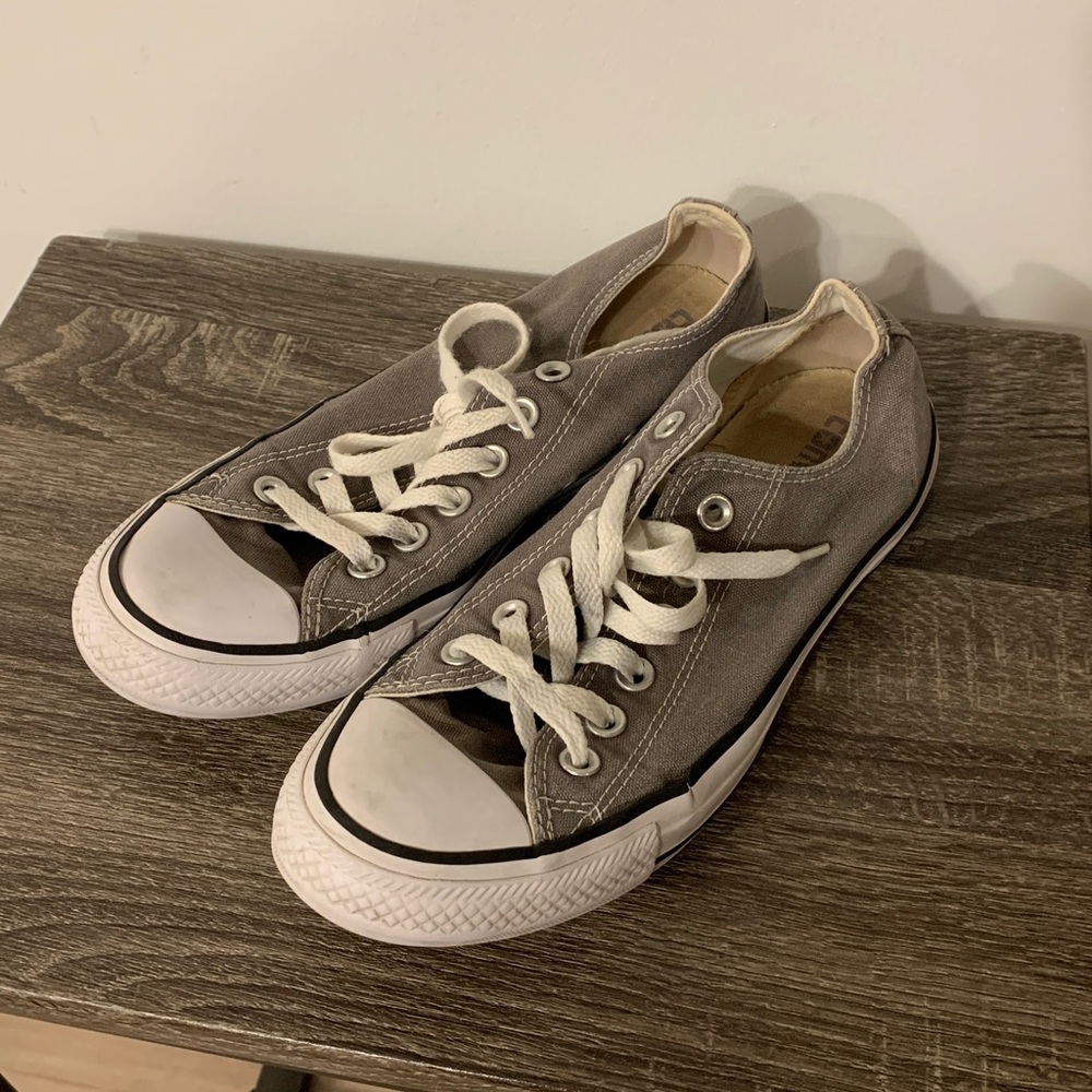 Converse Charcoal and White Sneakers